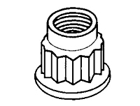 Simloc Nut-Double Hex-1100 MPa / 425° C - Dry Film Lubricant