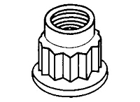Simloc Nut-Double Hex-1210 MPa / 425° C - Dry Film Lubricant