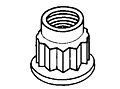 Simloc Nut-Double Hex-1210 MPa / 730° C - Silver Coated on Thread